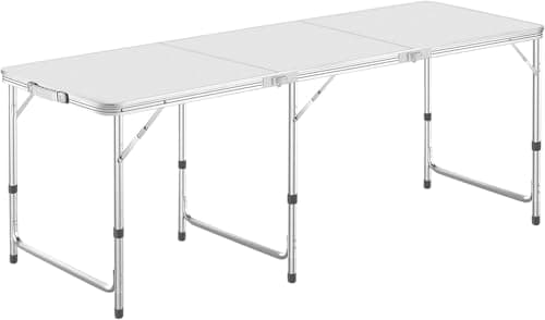 キャンプテーブル 折りたたみ 180CM 3段階高さ調整可能