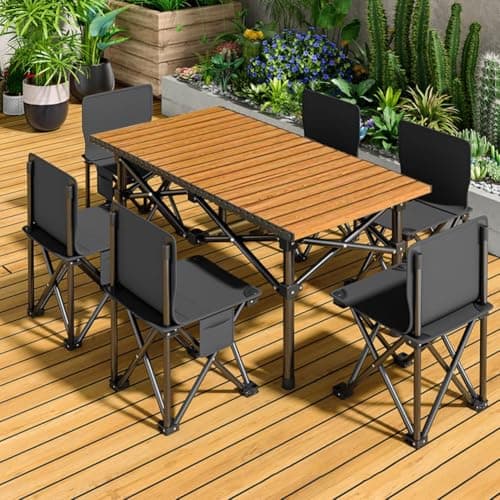 アウトドア テーブル チェアセット 7点セット